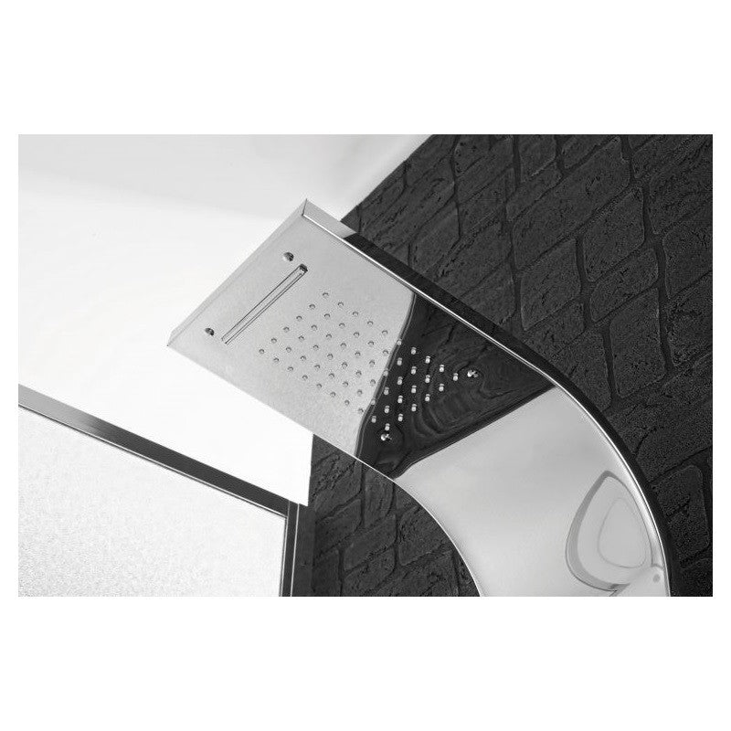 Columna de ducha de acero de pared línea MIAMI 150x22x45 cm