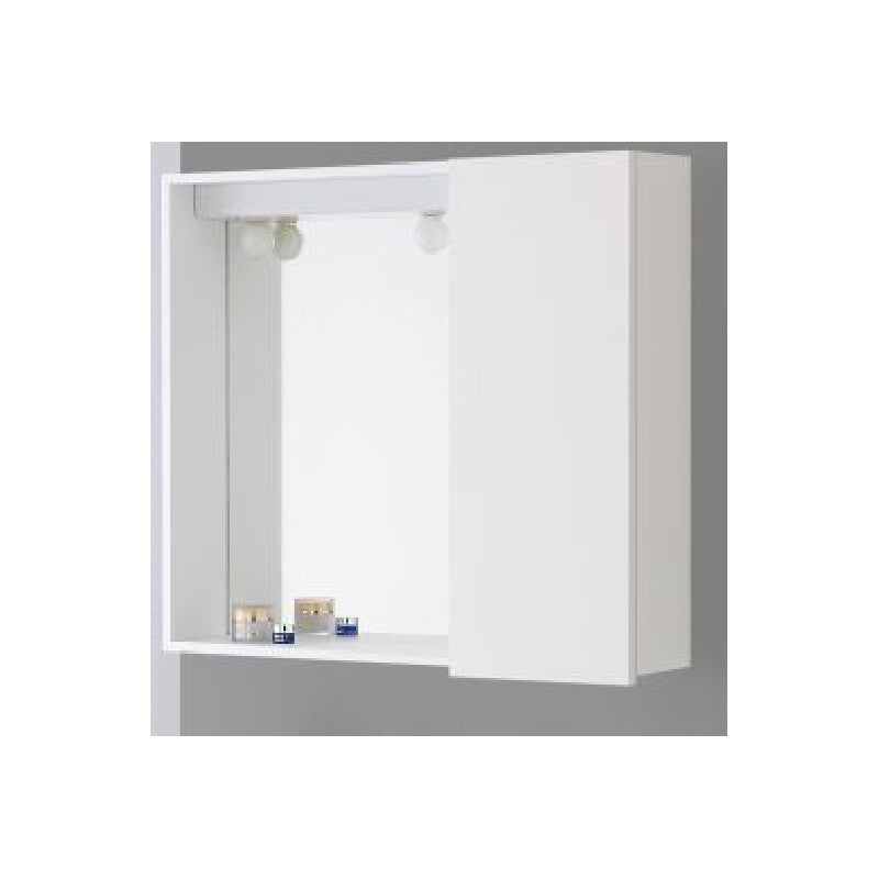 Espejo de baño con puerta blanca 67x16x h60,5 cm