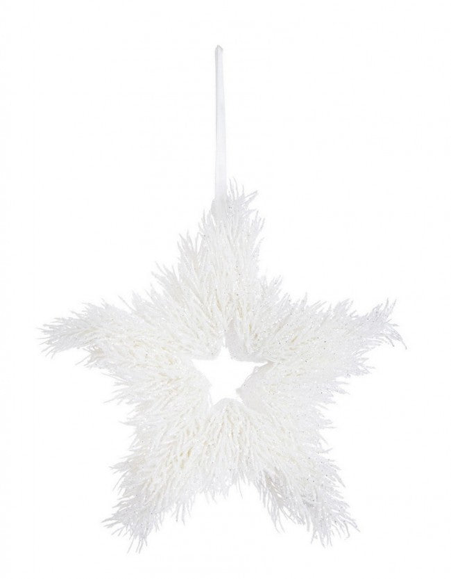 4x Colgante Estrella Centelleante Traf Blanco S