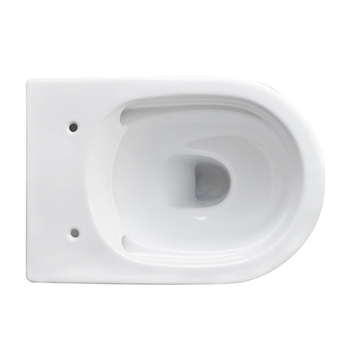 Inodoro empotrado a pared Klio Rimless - Desagüe universal