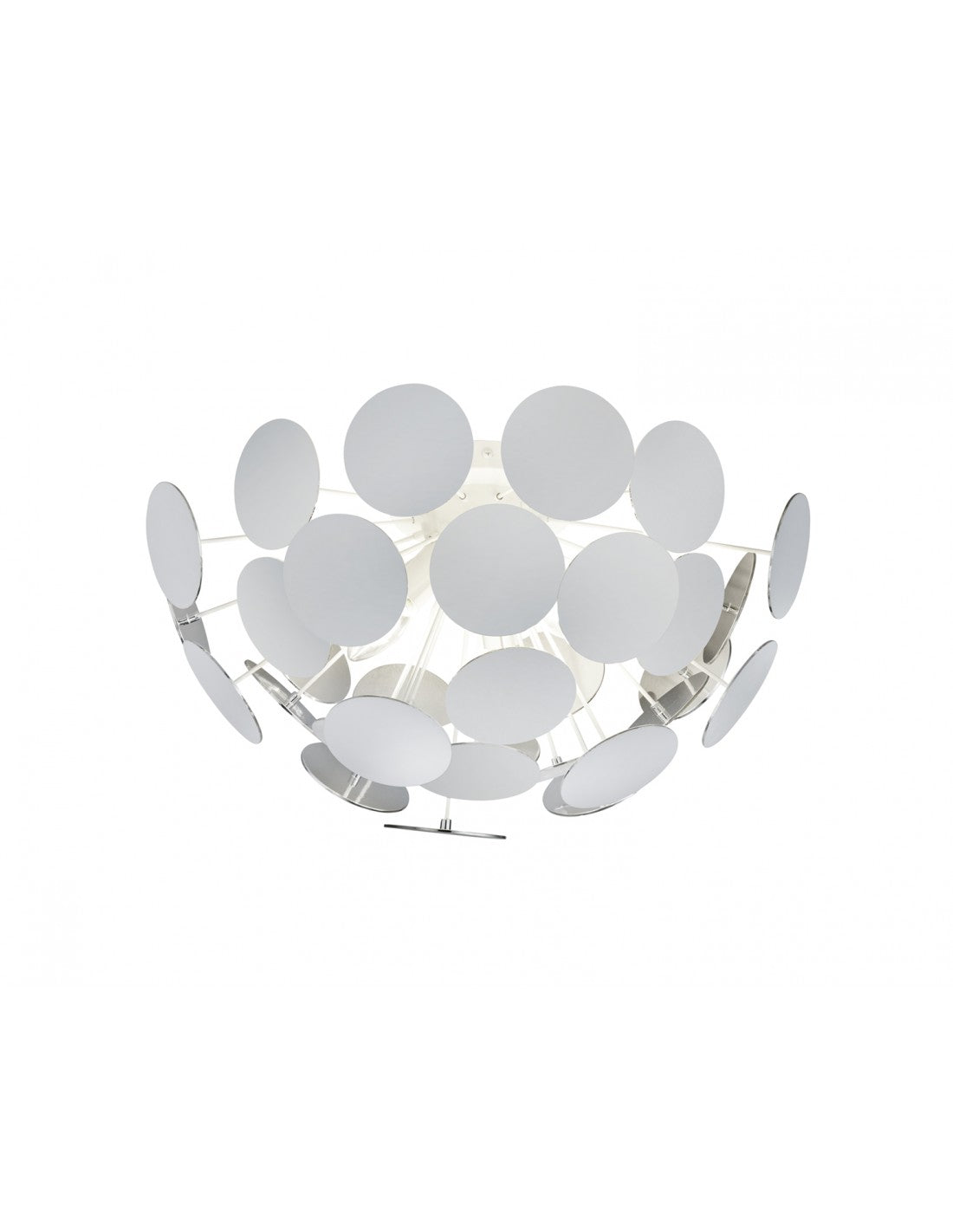 Discalgo Plafón 3xE14 Blanco Y Redondos Decorativos Ø54 cm Trio Lighting