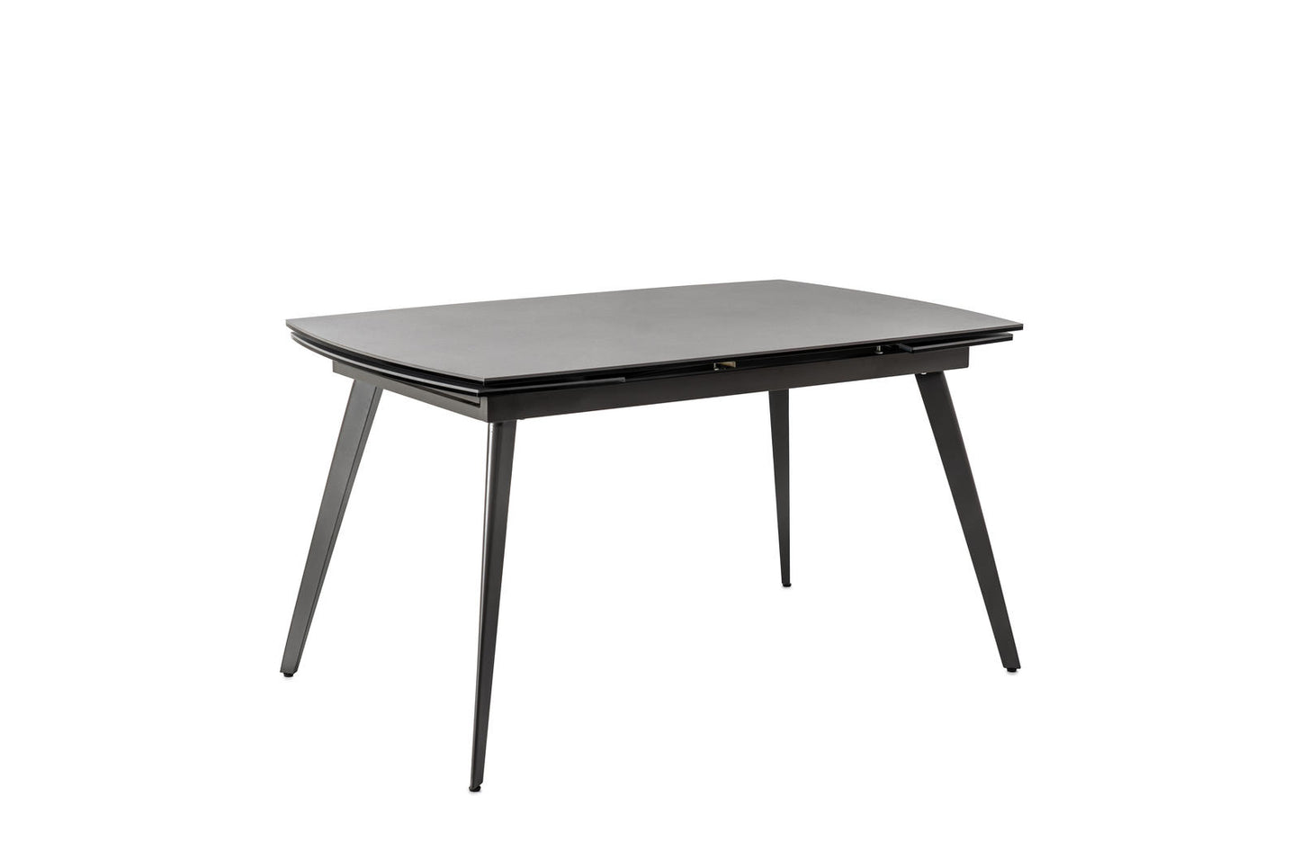 Mesa extensible con tapa de cerámica gris antracita 140/170/200x90x76h cm