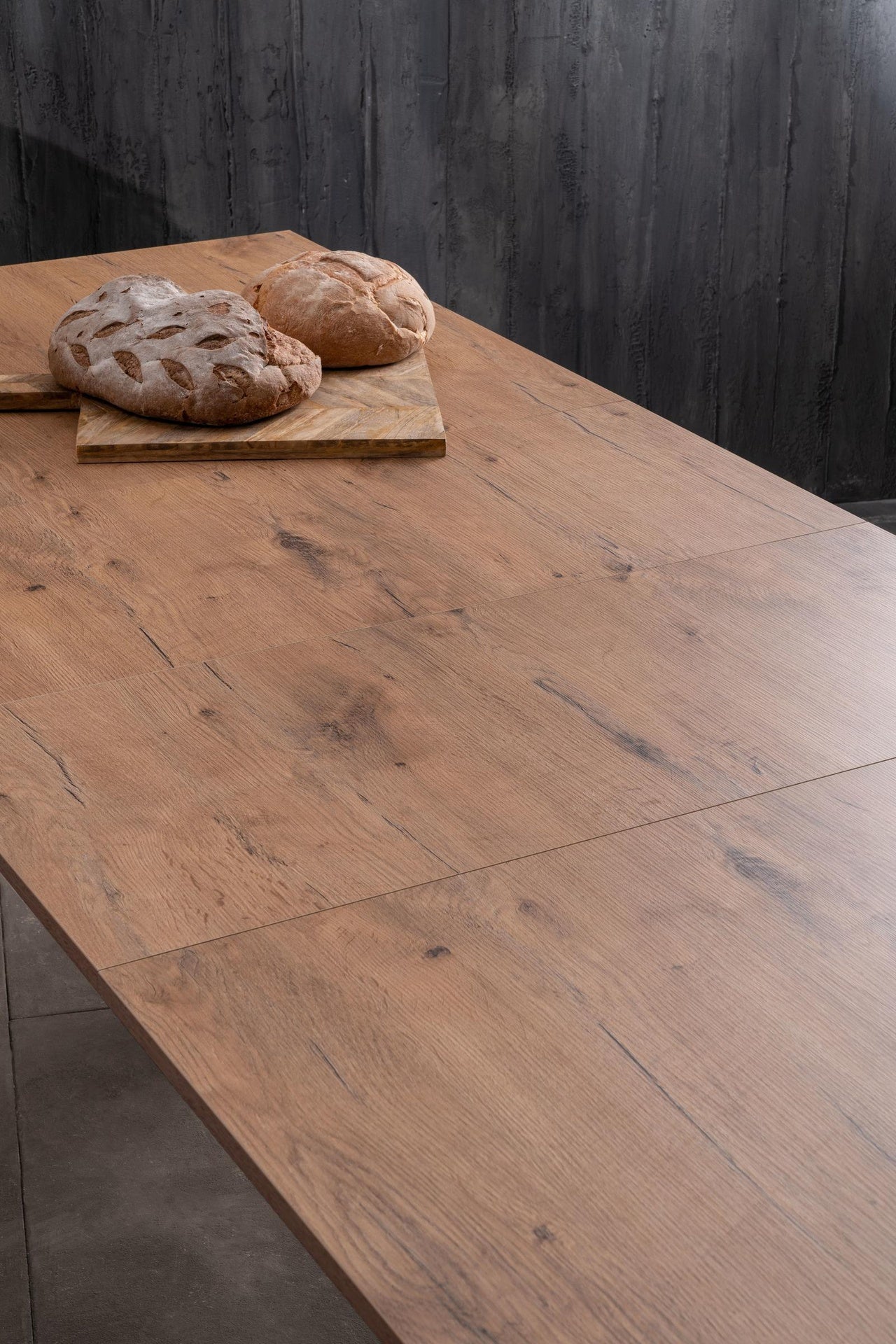 Mesa extensible de roble 90 cm x 156- 316 cm H. 76 cm
