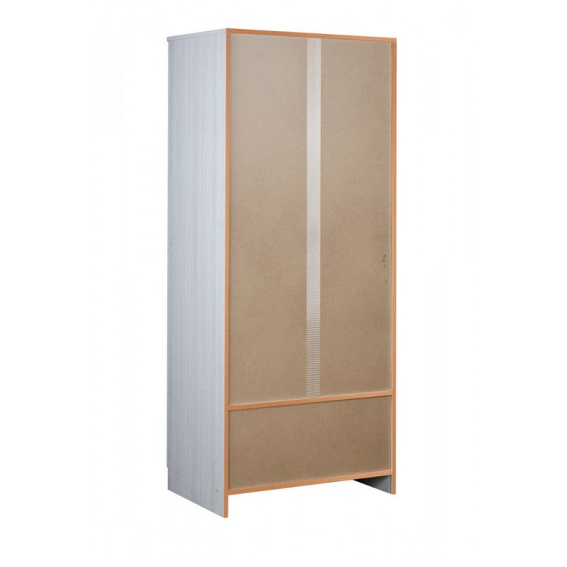 Armario multiusos con dos puertas y dos cajones Eucalipto 77x52x h182 cm