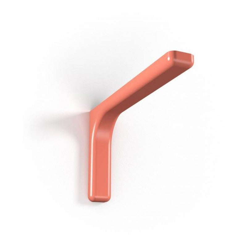 Soporte de estante Leonardo de 12 cm en acero recubierto de plástico color cerezo para muebles del hogar