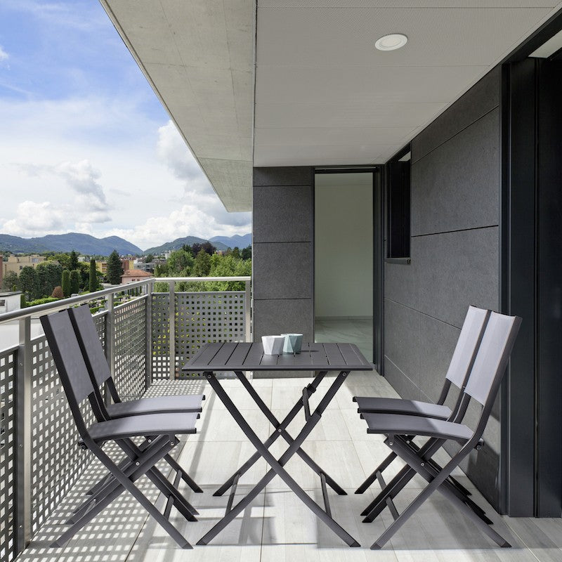 Silla Plegable Elin Antracita-Gris