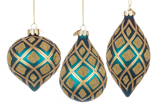 12x Colgantes Vt Glint Verde Azulado