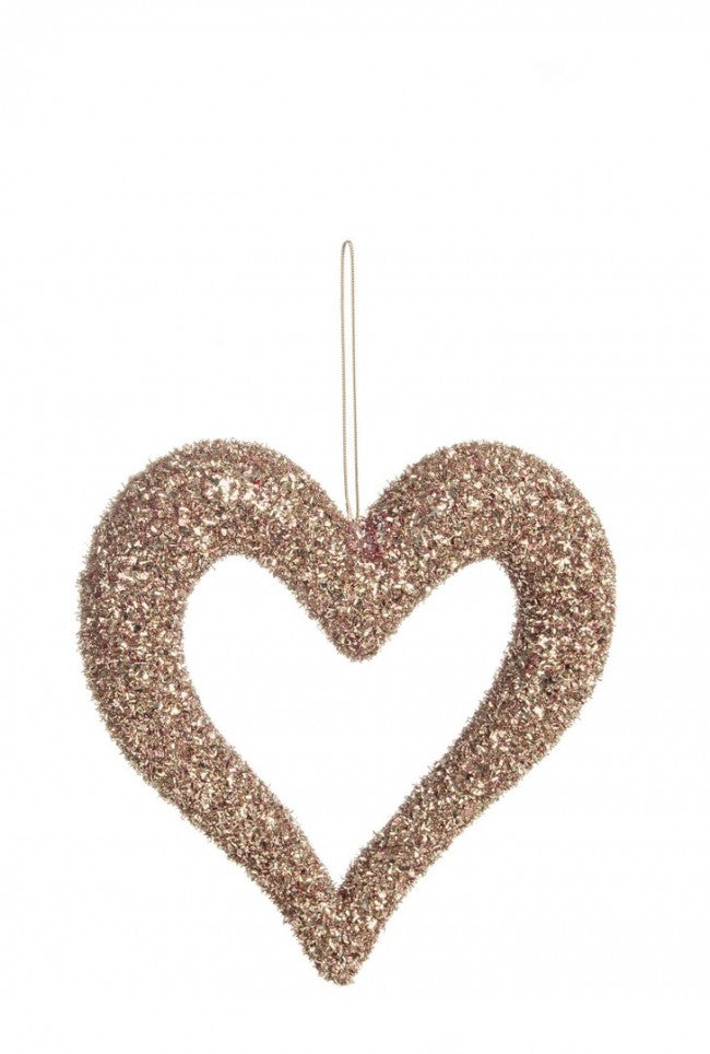 12x Colgante Soul Corazón Oro Rosa L