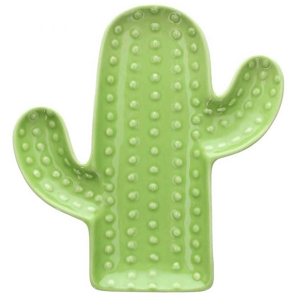 Plato Cactus Claro 20x19x2h cm Pachy Gres Verde