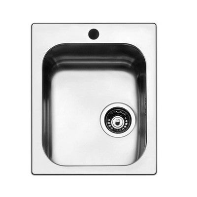 Fregadero empotrado en acero cepillado 42x50 cm