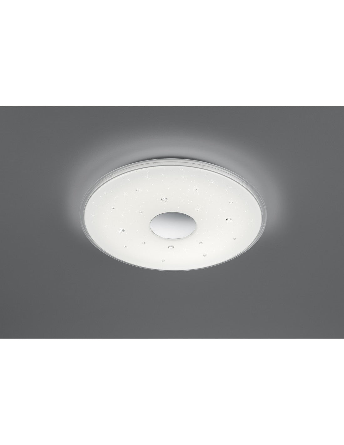 Seiko Lámpara de techo LED moderna regulable Ø42 cm blanco Trio Lighting