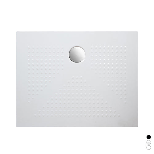 Plato de ducha rectangular de cerámica negro 70x120 cm