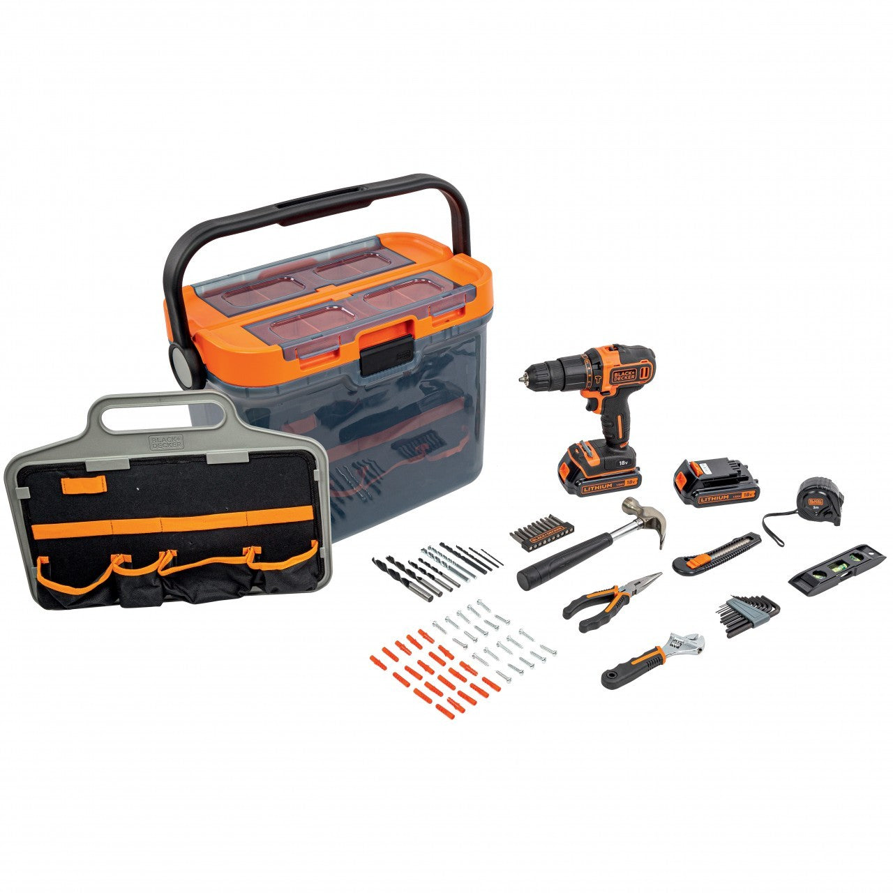 Kit Taladro Black & Decker 18 V Mod.BCKSB04