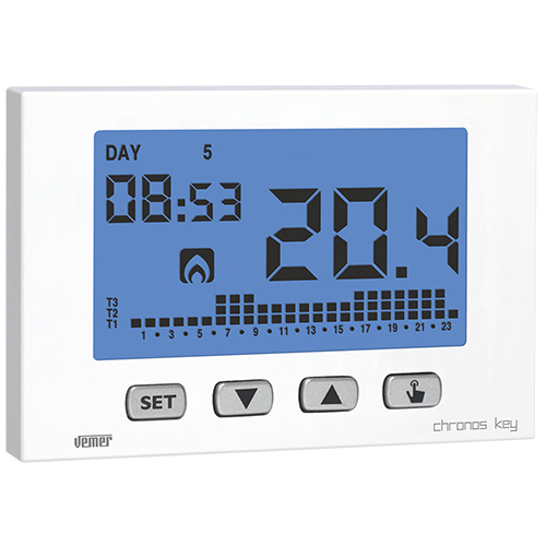 Cronotermostato semanal Chronos Key Blanco