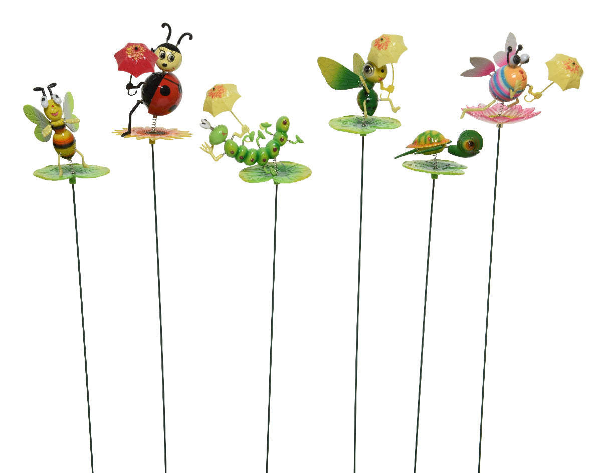 Recogido de insectos de plástico de jardín.