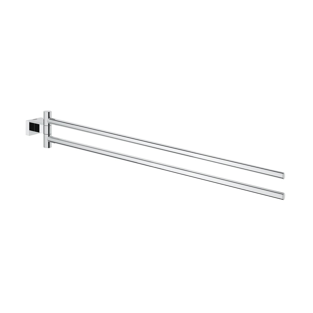 Toallero doble cromado - 44 cm