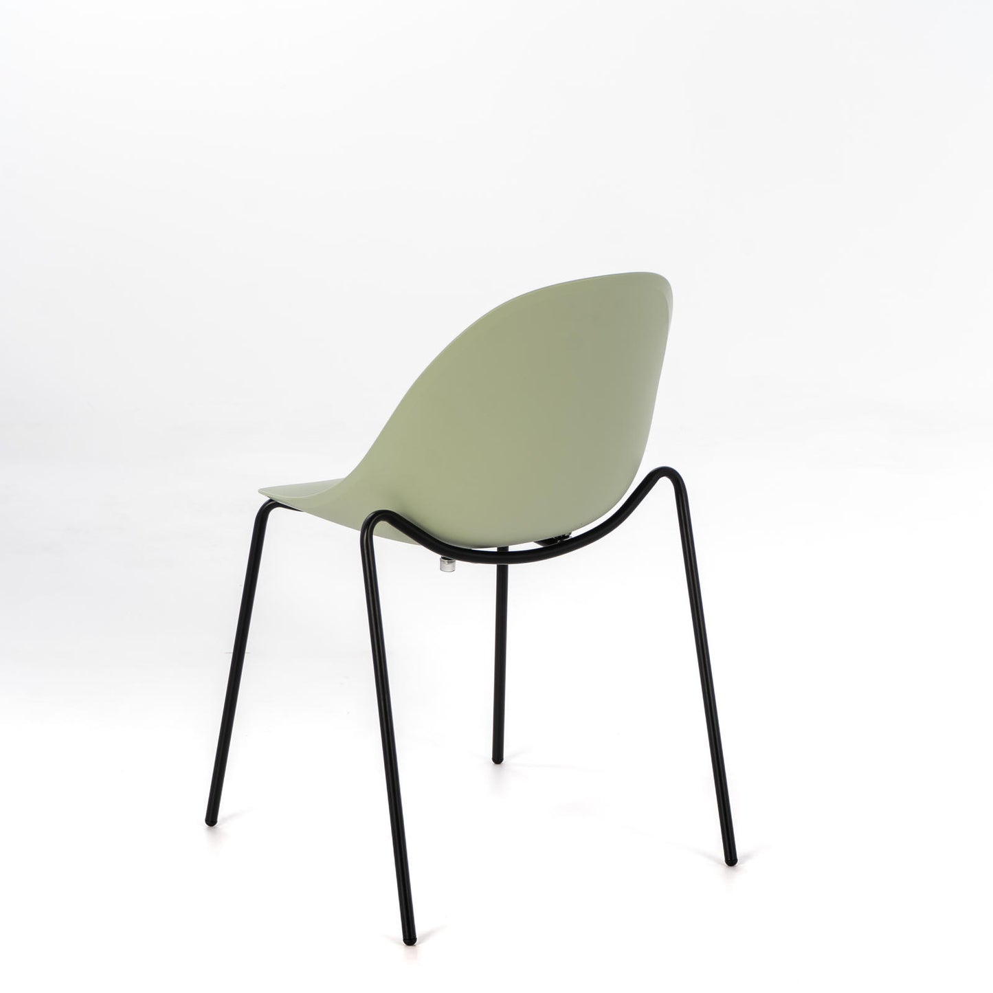 4x Silla de polipropileno verde