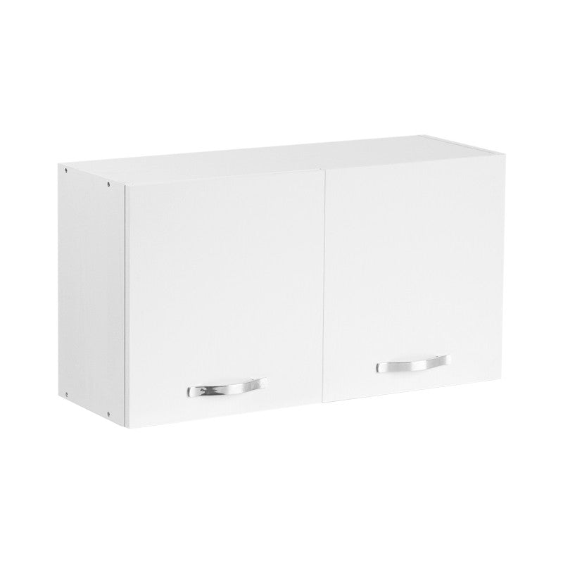 Mueble alto sobre campana cocina 2 puertas fresno blanco 90x32xh49 cm