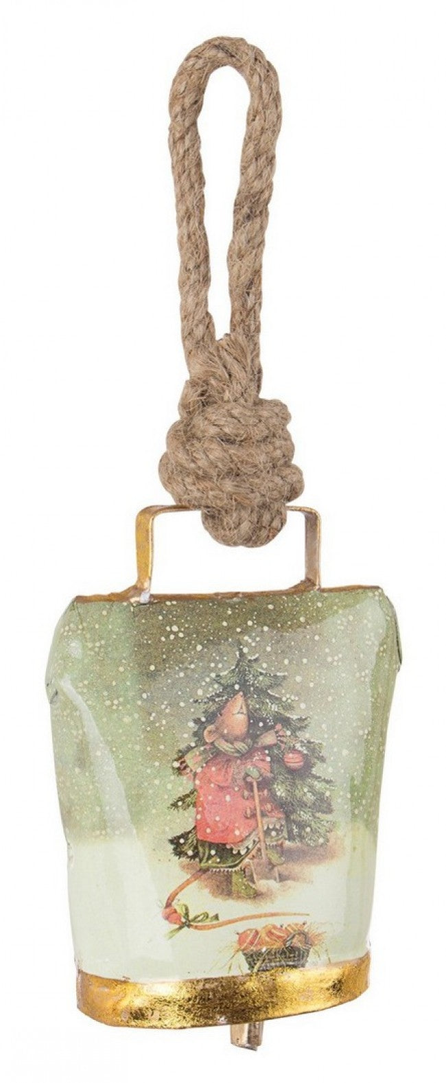 12x Colgantes de campana de pino verde Wendi