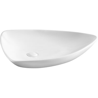 Lavabo sobre encimera 66x46,5 cm, color blanco