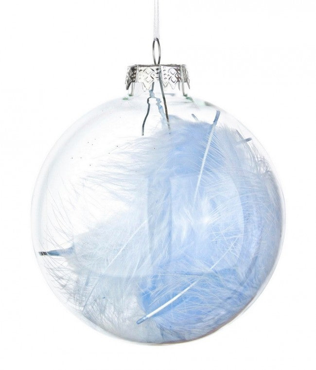 8x Esfera Vt Plumaje Azul Claro D100