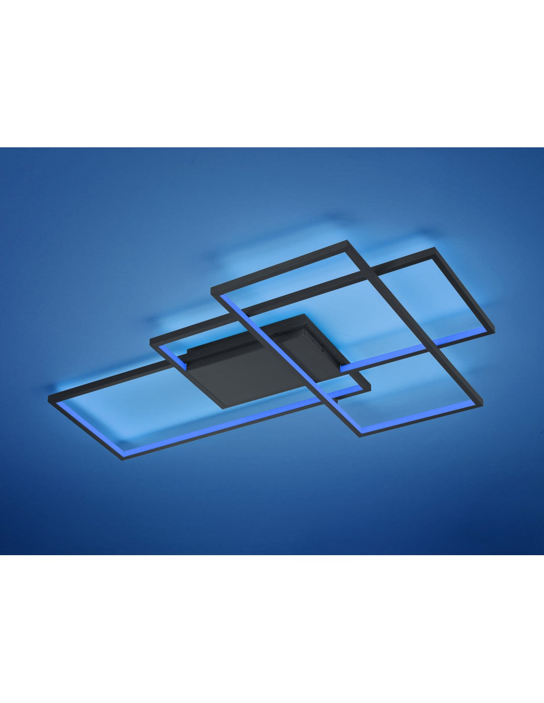 Lámpara de techo LED Thiago 3 Rectángulos L114 cm Antracita Trio Lighting