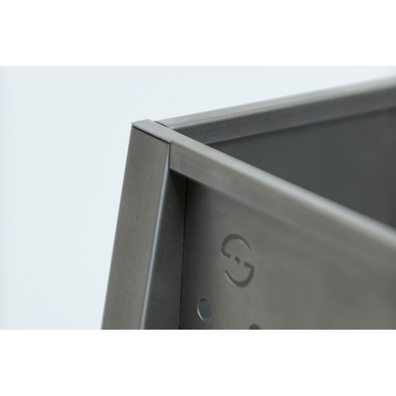 Barbacoa terraza jardín de hierro 40 x 60 cm Vesubio