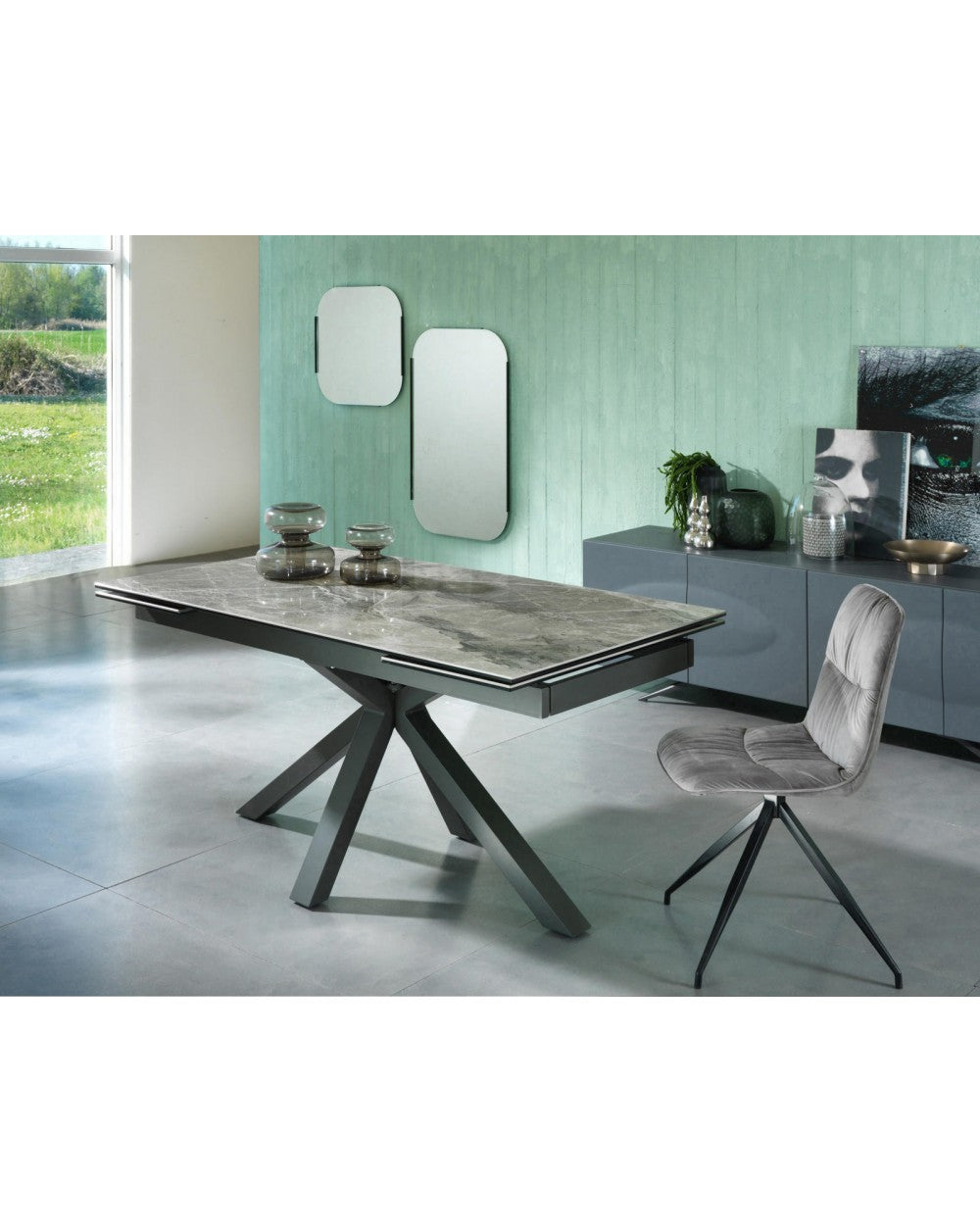 Mesa extensible 160-240 x 90 cm - Cerámica 1
