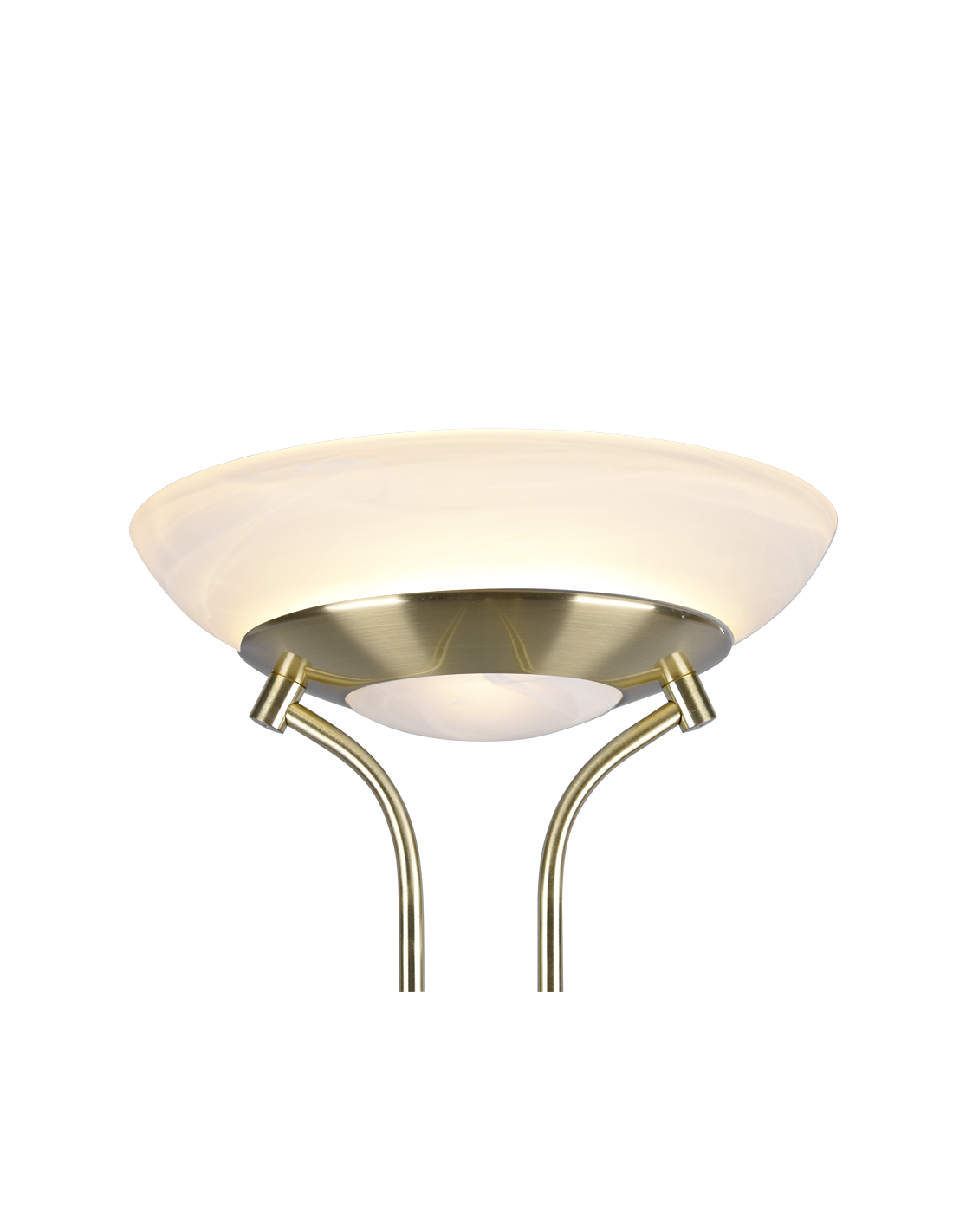 Lámpara de pie Led con punto de lectura de doble iluminación Orson Brass Trio Lighting