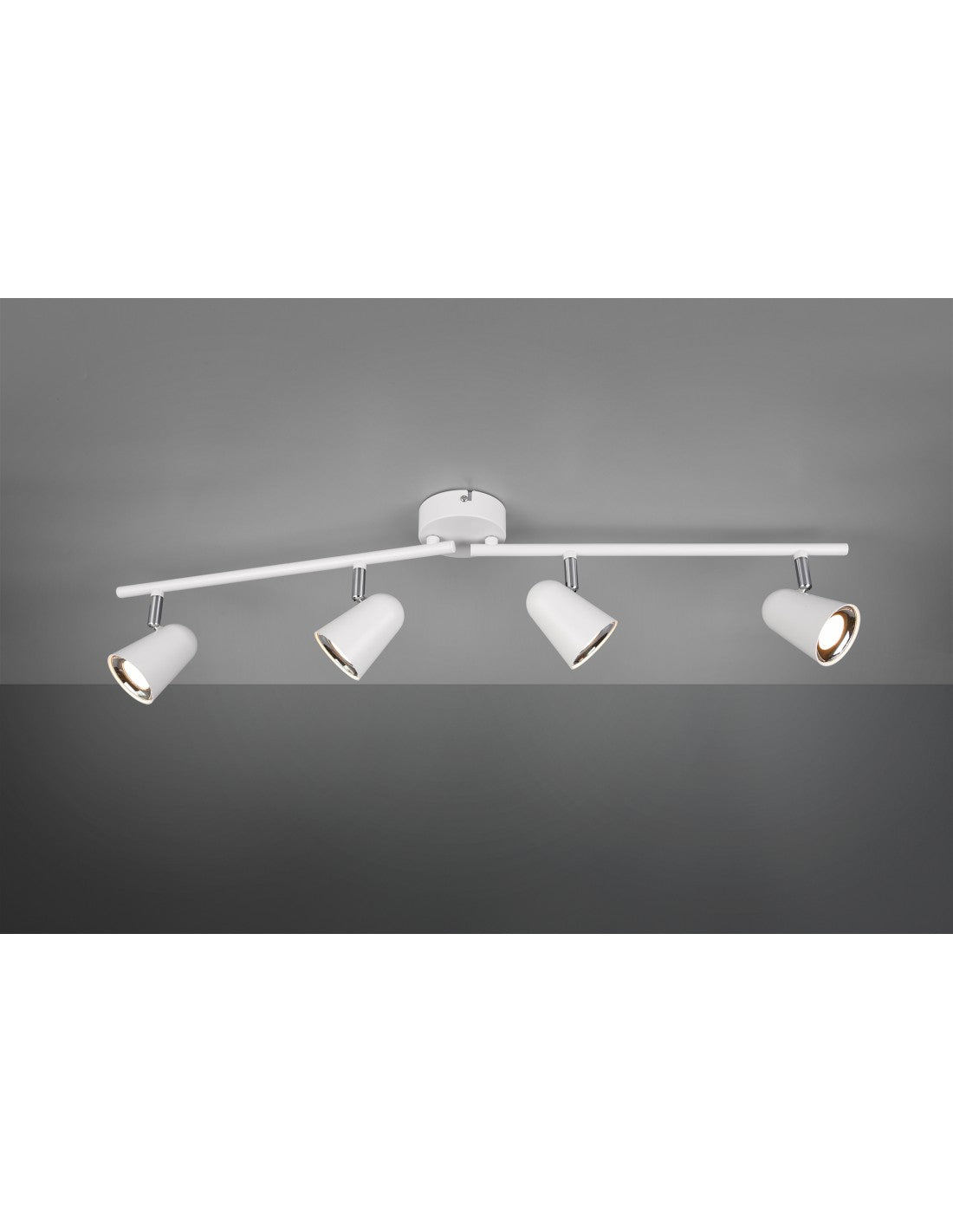 Foco Toulouse blanco 4 focos LED L 78 cm Trio Lighting