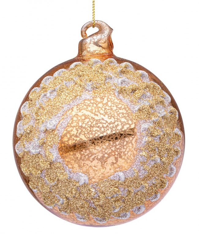 8x Esfera Vt Florid Corona Oro D100