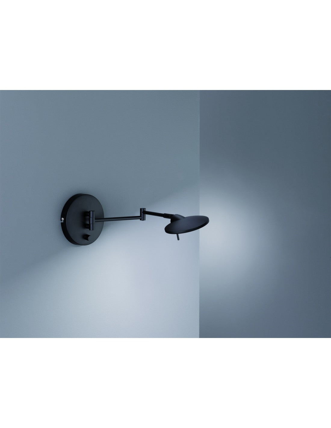 Kazan Aplique LED Regulable Negro Regulable Ø14 cm Trio Lighting