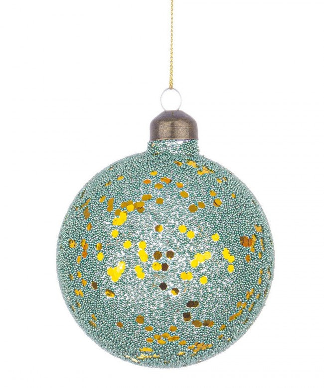 12x Esfera verde brillante Vt