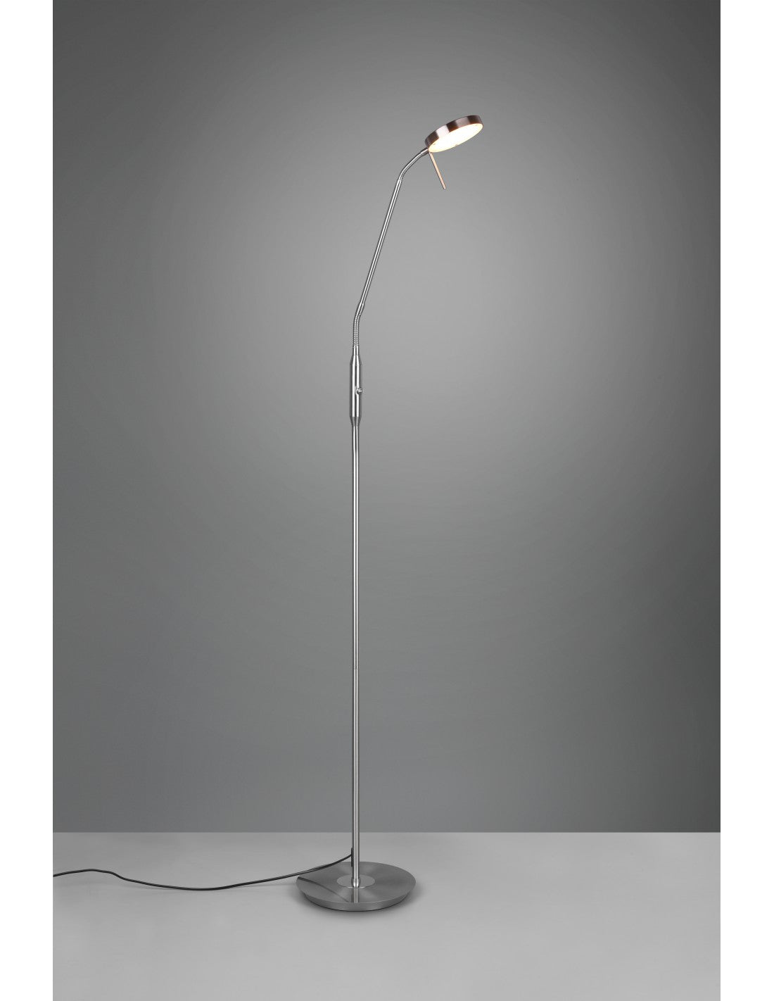 Lámpara de pie Monza Led Touch Dimmer Nickel Trio Lighting Studio
