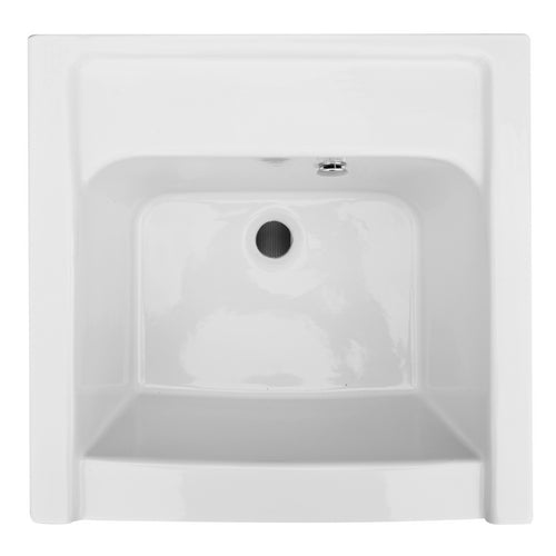 Mueble de lavado con lavabo de cerámica - Blanco clásico 50x50 cm