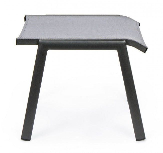 Reposapiés Cruise antracita de aluminio para muebles de jardín 53 x 51 x 44 cm