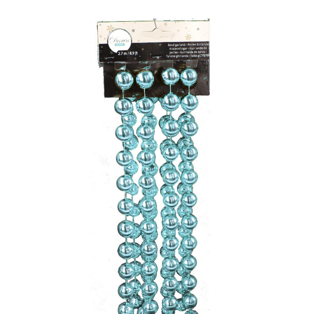 Corona navideña XXL azul ártico 270 cm