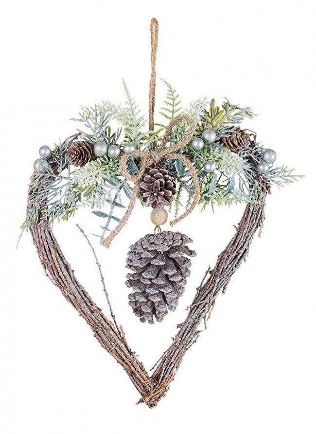 Colgante con forma de corazón y bayas de Reynard 8x en plata