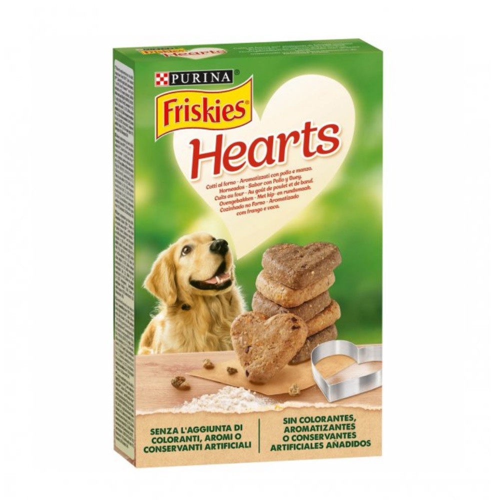 Friskies Hearts Purina snack para perros 350 gramos