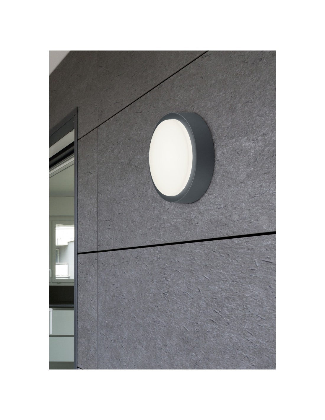 Lámpara de techo para exterior Breg Antracita IP54 Ø20 cm Trio Lighting