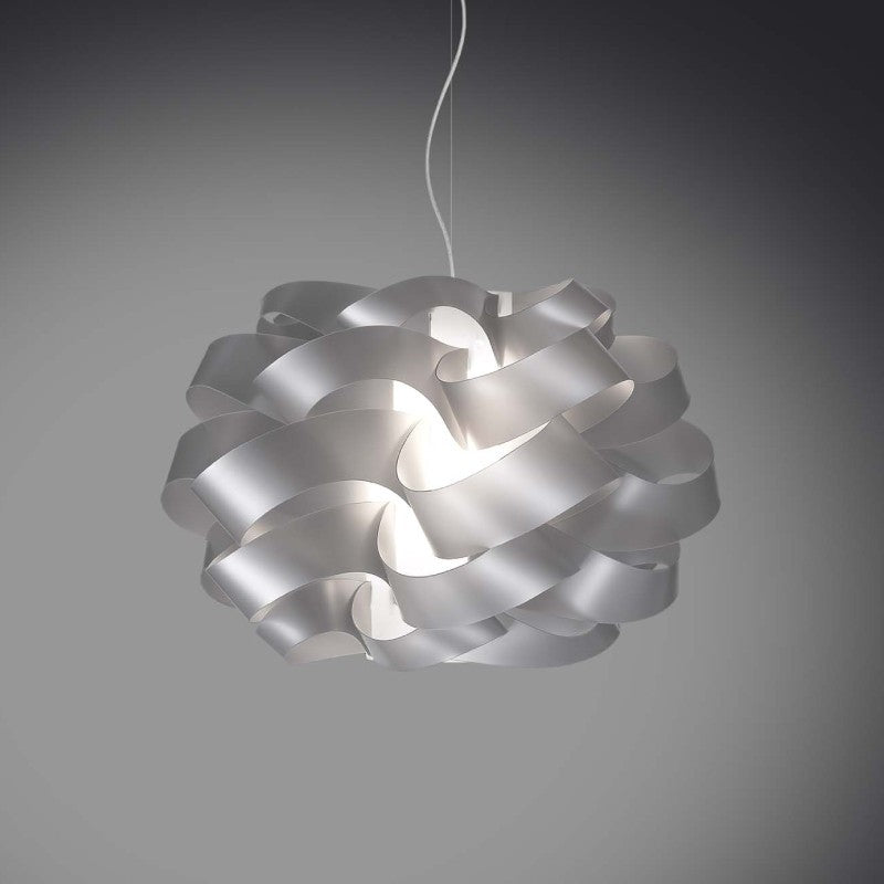 Lámpara colgante CLOUD de una luz Plata diámetro 28x h18 cm