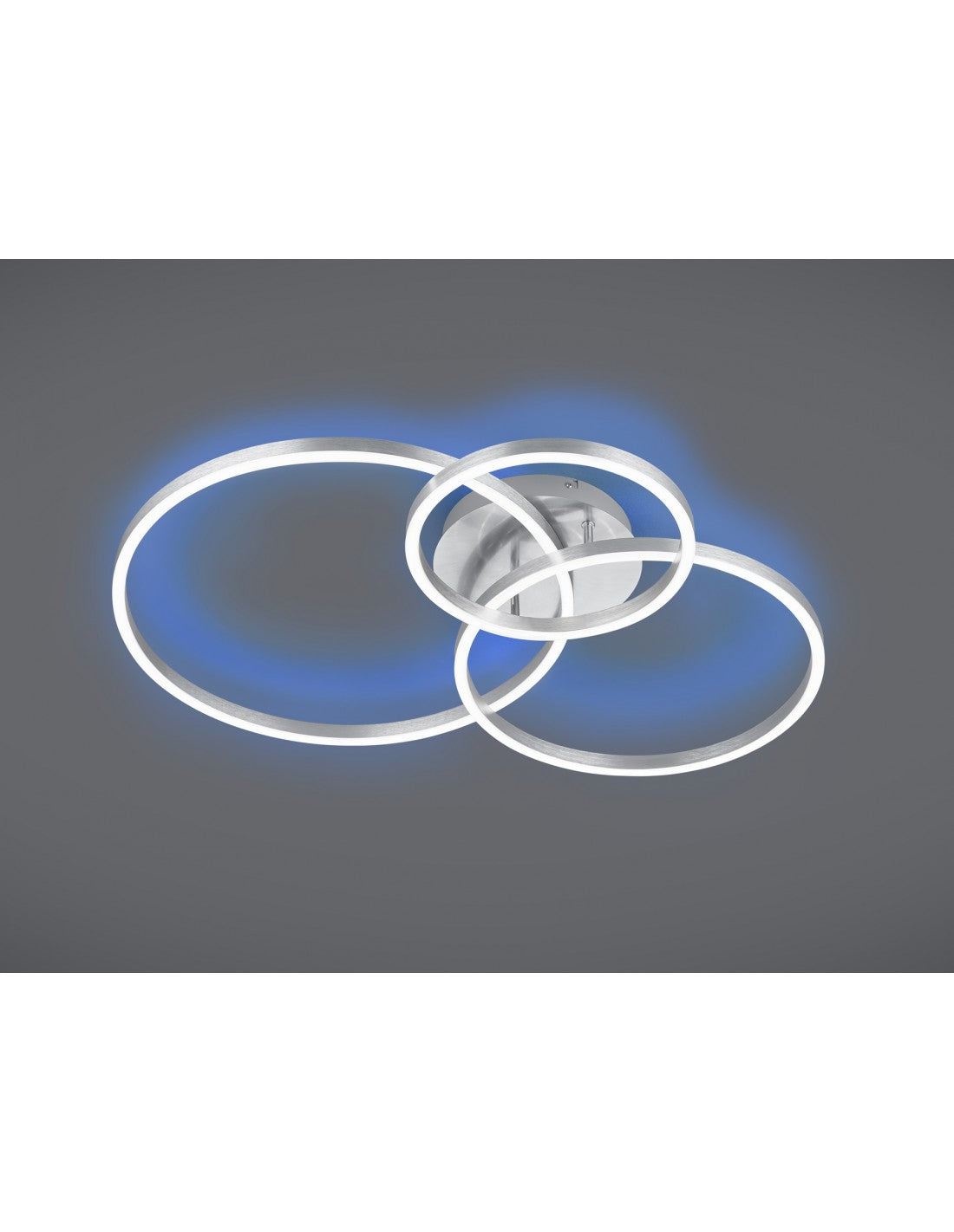 Lámpara de techo moderna Winona Nickel Led Dimmer Rgbw Trio Lighting