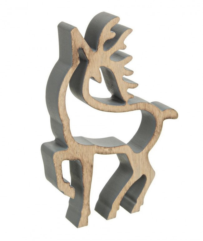 6x Forma de Reno Gris L