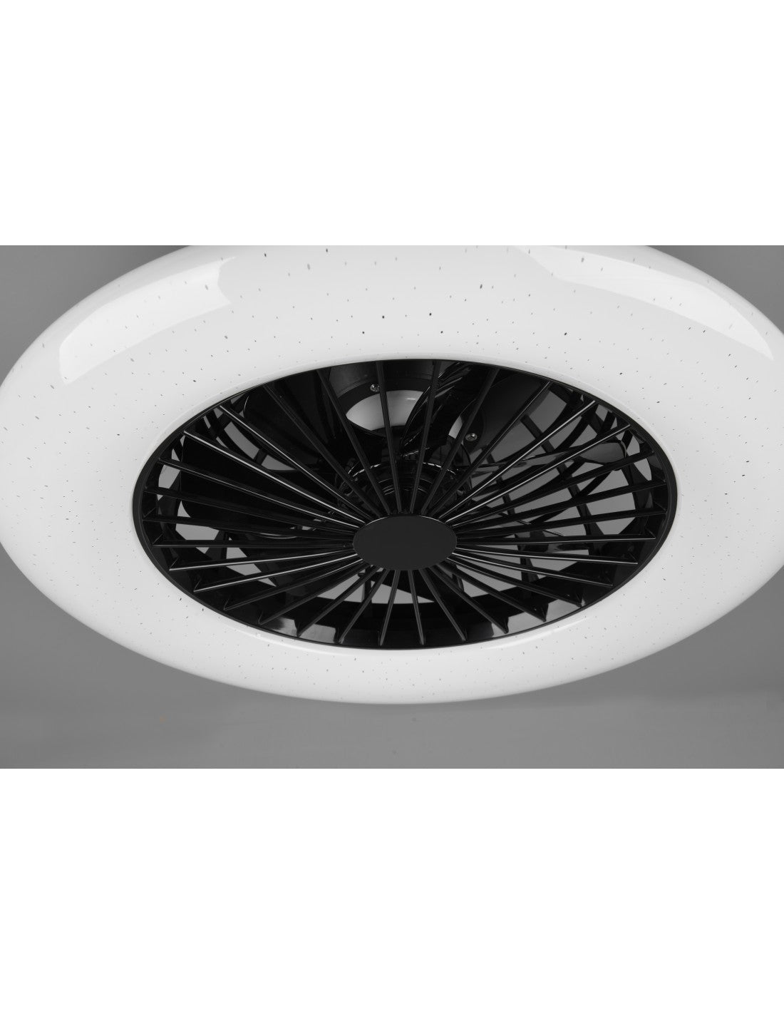 Ventilador de araña LED regulable Stralsund Black Trio Lighting