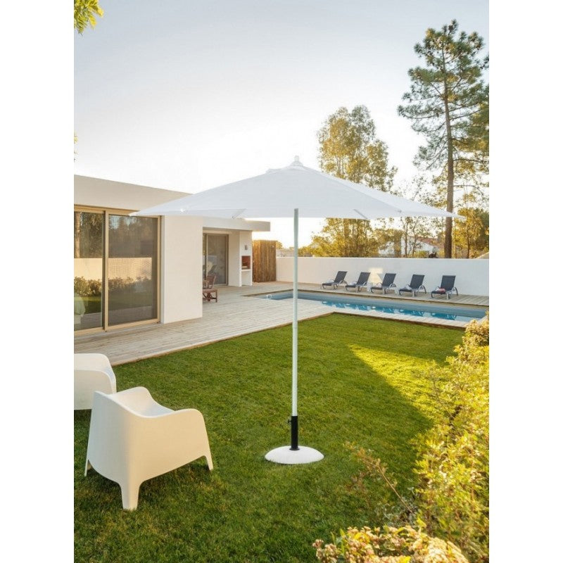 Sombrilla exterior Delfi blanco Bizzotto 270 cm