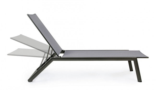 4x Cama reclinable Cruise con ruedas antracita