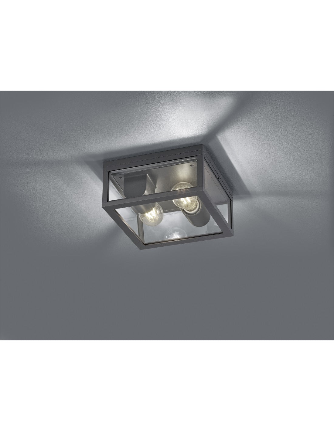 Lámpara de techo para exterior Garonne 2xE27 antracita Trio Lighting