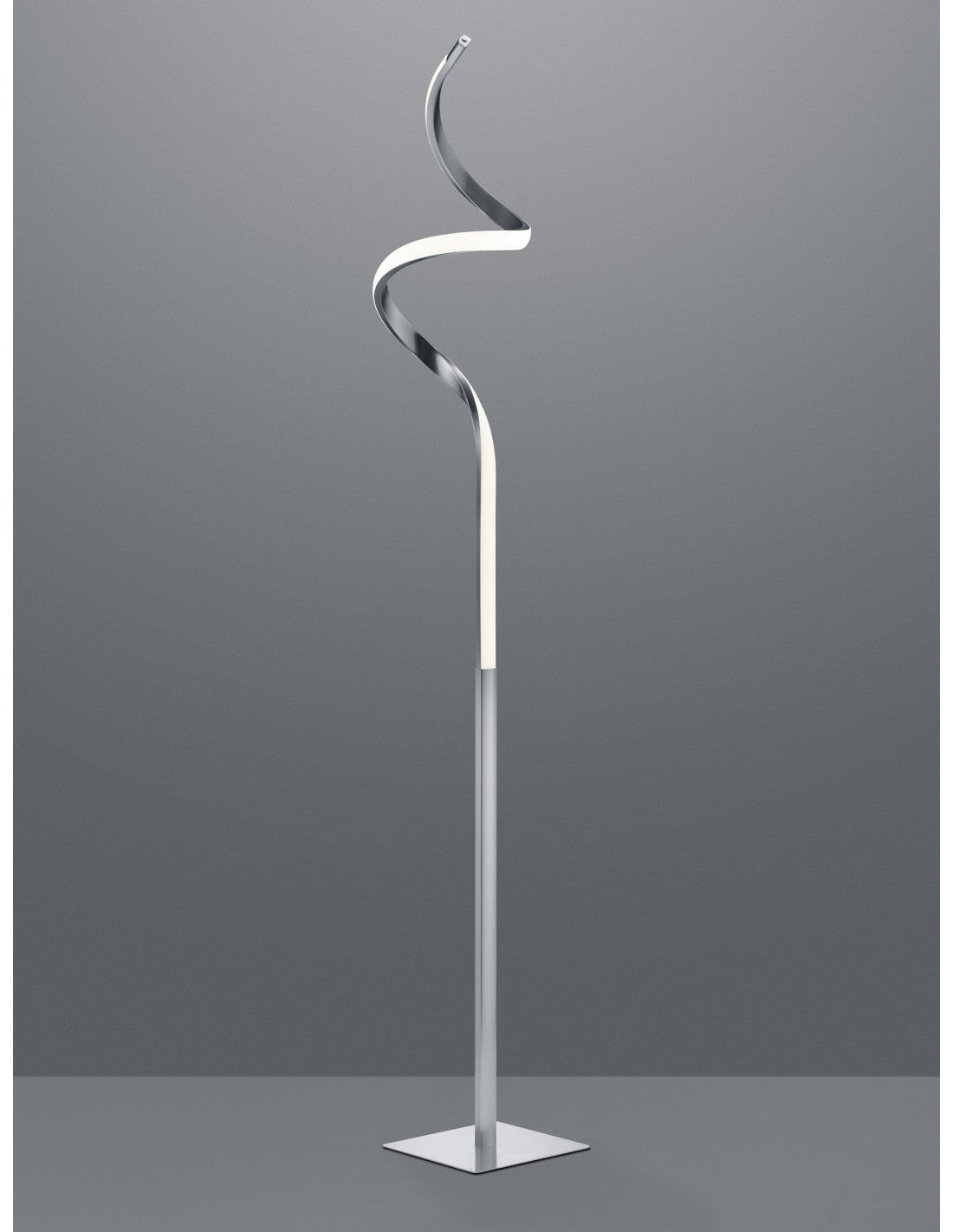 Course Lámpara de Pie Led Touch Regulable Al. 145 cm Nichel Trio Lighting