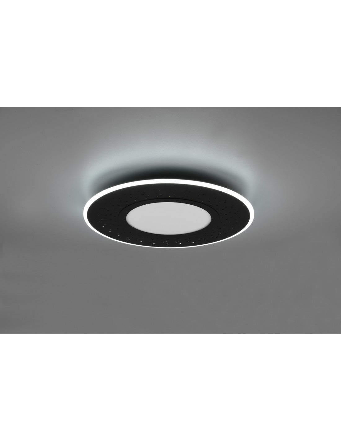 Plafón moderno Verus Negro Led Dimmer 44w Trio Lighting