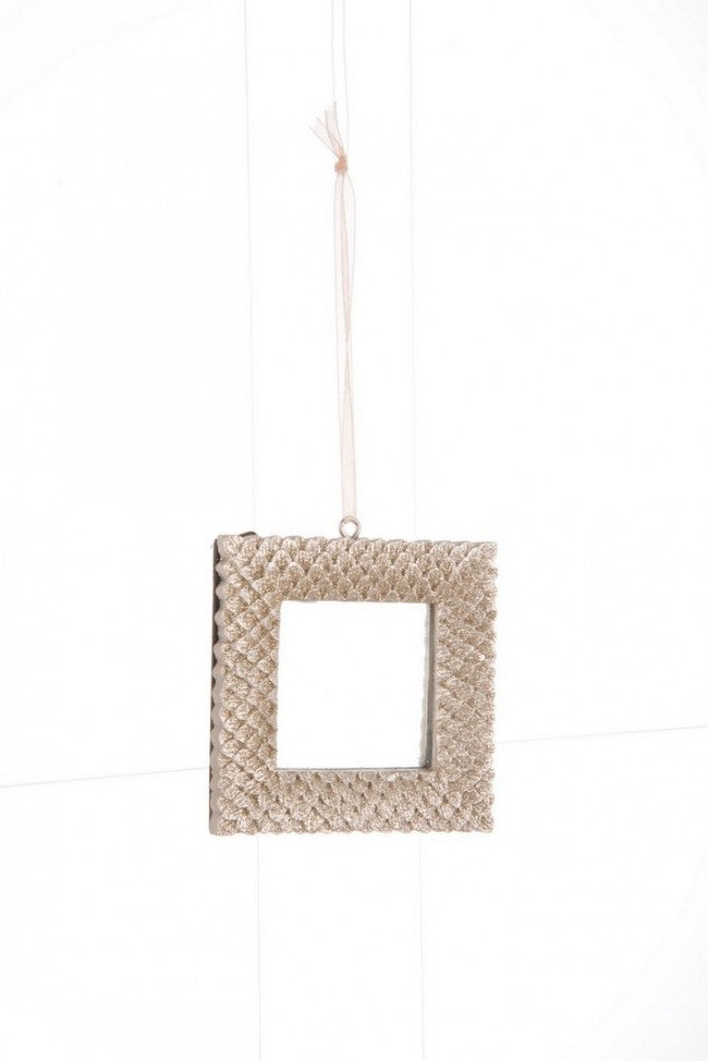 12x Qu colgante de espejo color champán